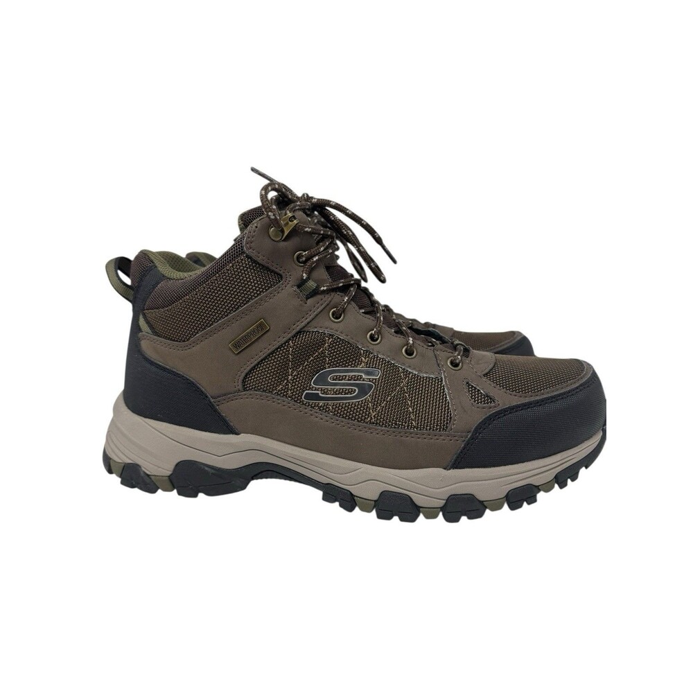 Skechers Selmen-Melano Men Hiking Work Boot NEW Chocolate 11 204477 EUC